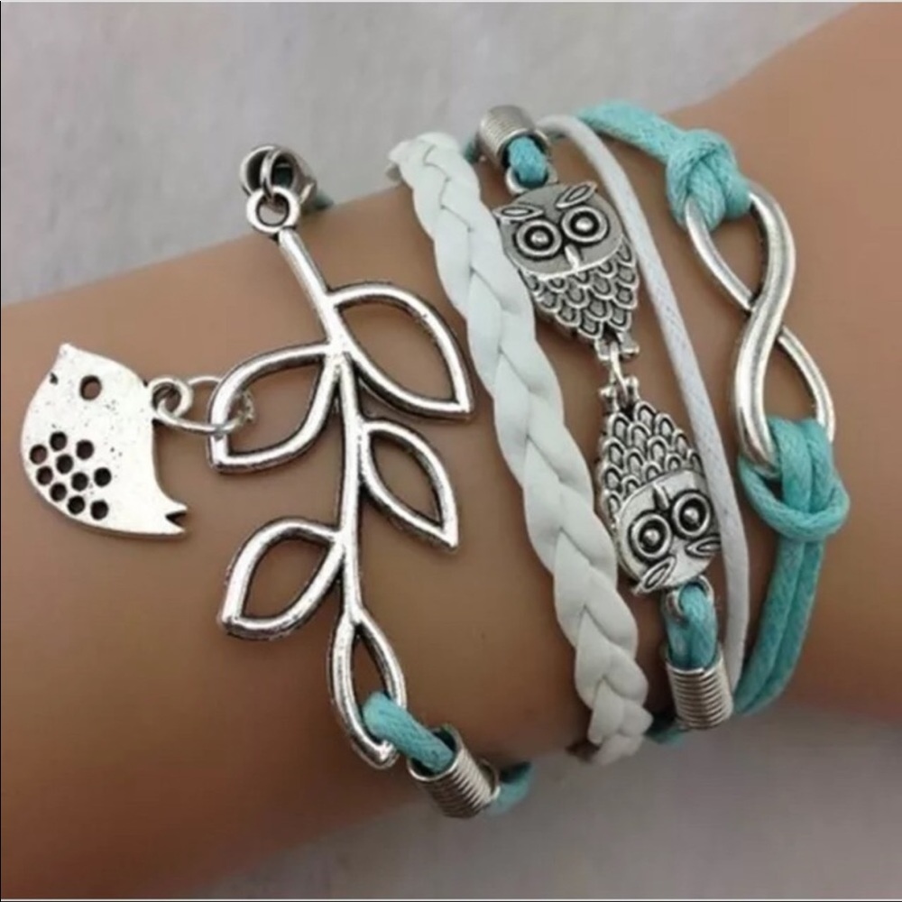 Owl bracelet multilayered Nadine West